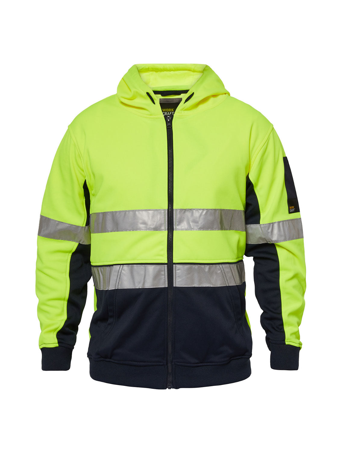 Hi Vis Full Zip Reflective Hoodie