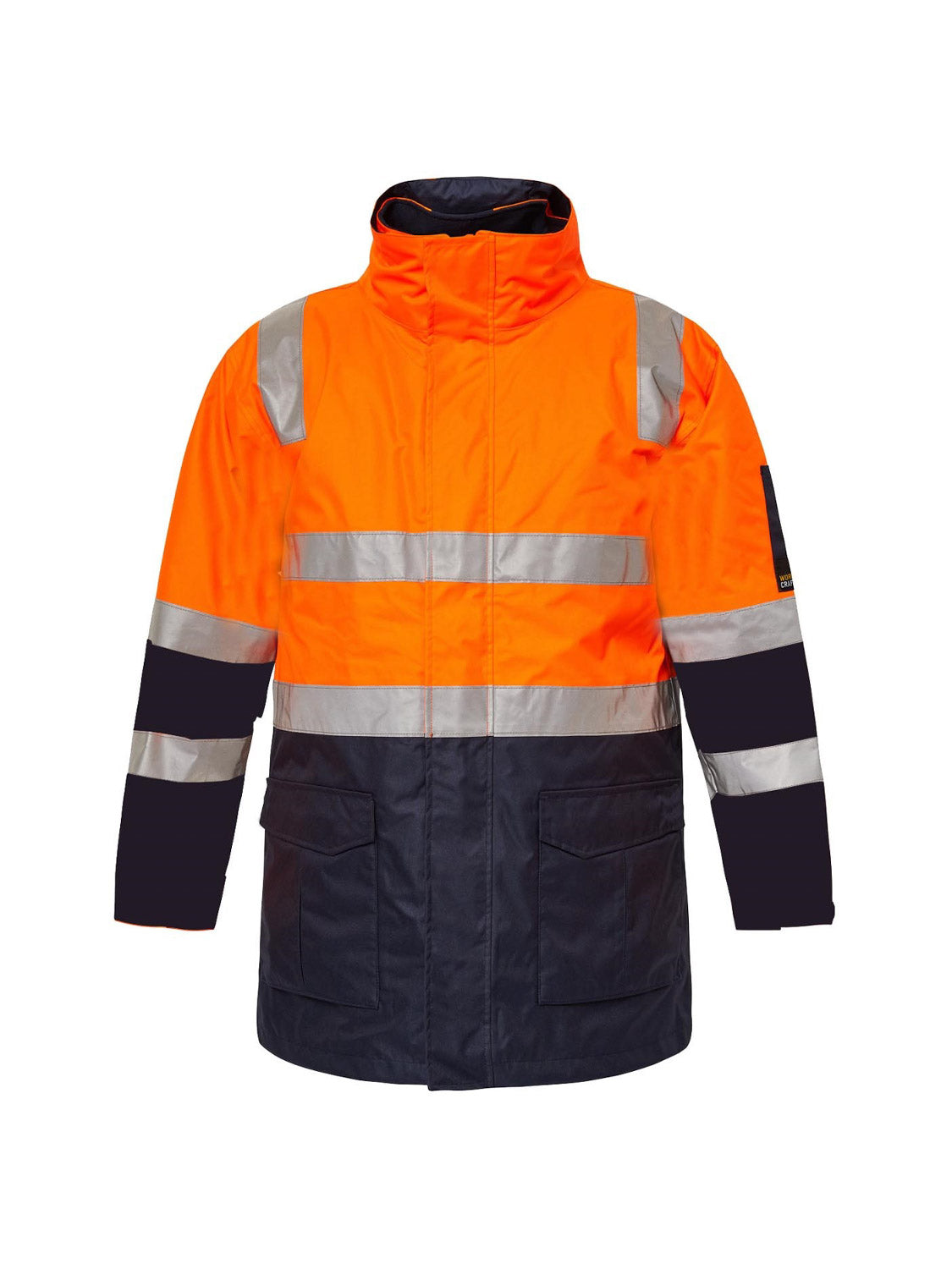 Hi Vis 6 in 1 Two Tone Reflective Jacket with Removable Sleeves