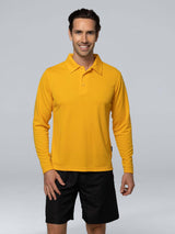 Botany Mens Long Sleeve Polos