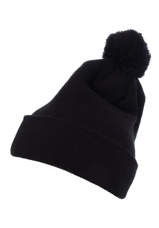 Cuffed Pom Pom Knit Beanie