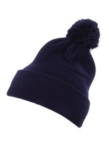 Cuffed Pom Pom Knit Beanie