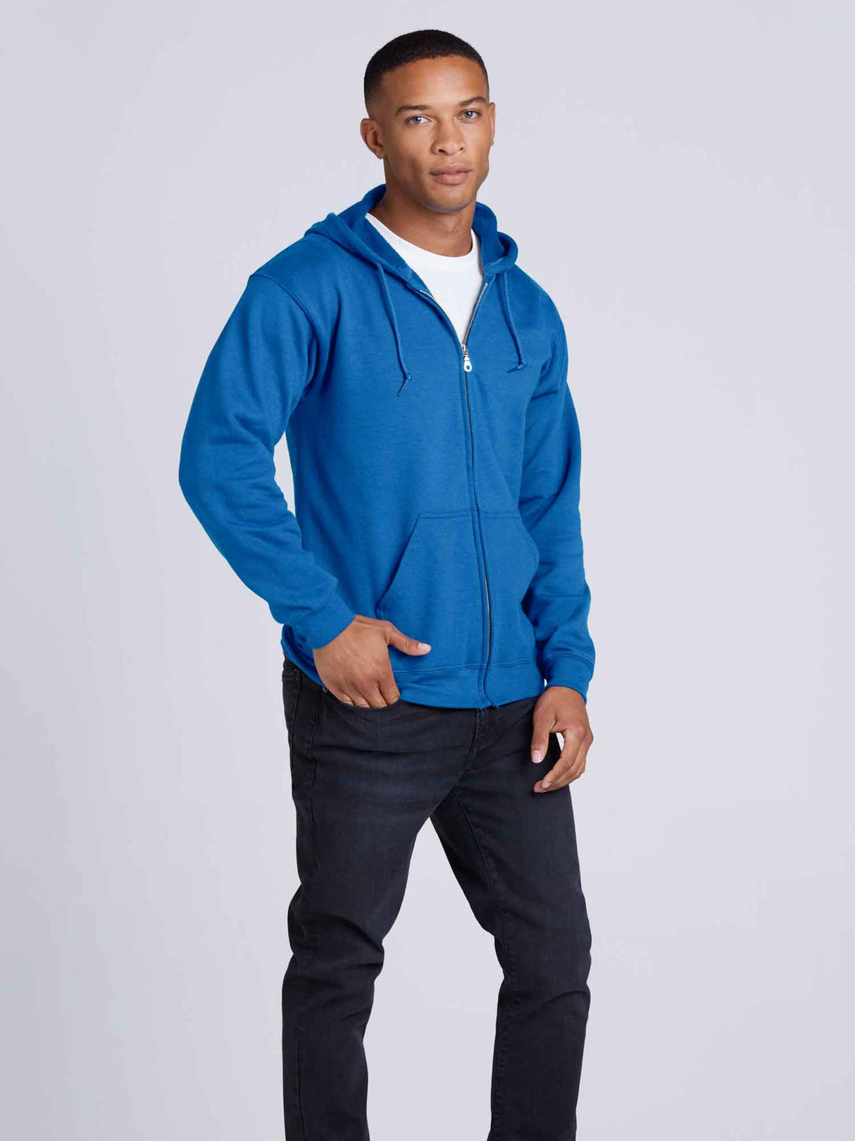 Mens Zip Hooded Sweatshirt