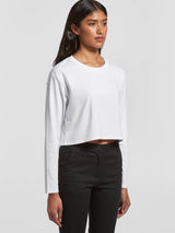 Womens Crop Long Sleeve Tee