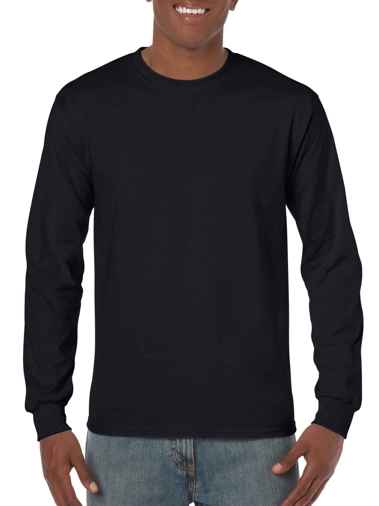 Mens Heavy Cotton Long Sleeve Tee