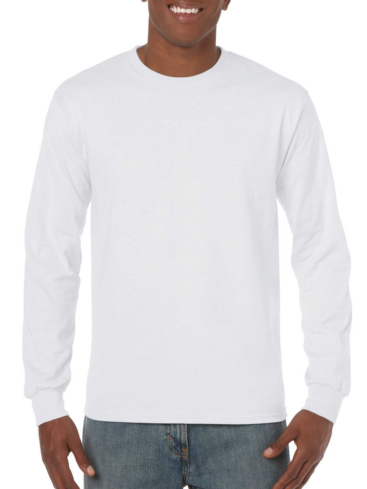 Mens Heavy Cotton Long Sleeve Tee