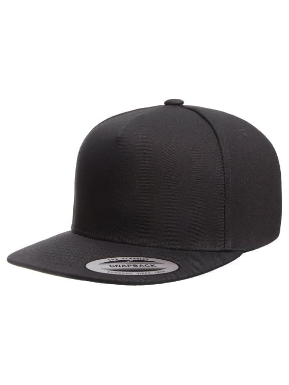 Classic 5 Panel Cotton Twill Snapback Cap