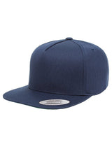 Classic 5 Panel Cotton Twill Snapback Cap