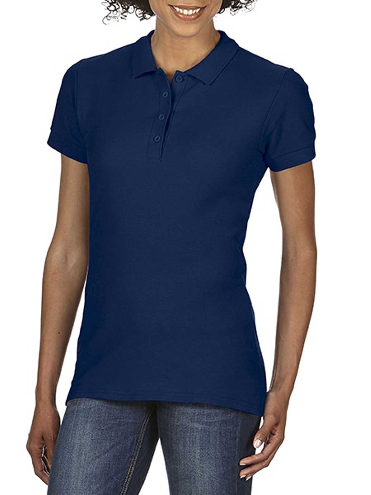 Ladies Softstyle Double Pique Polo