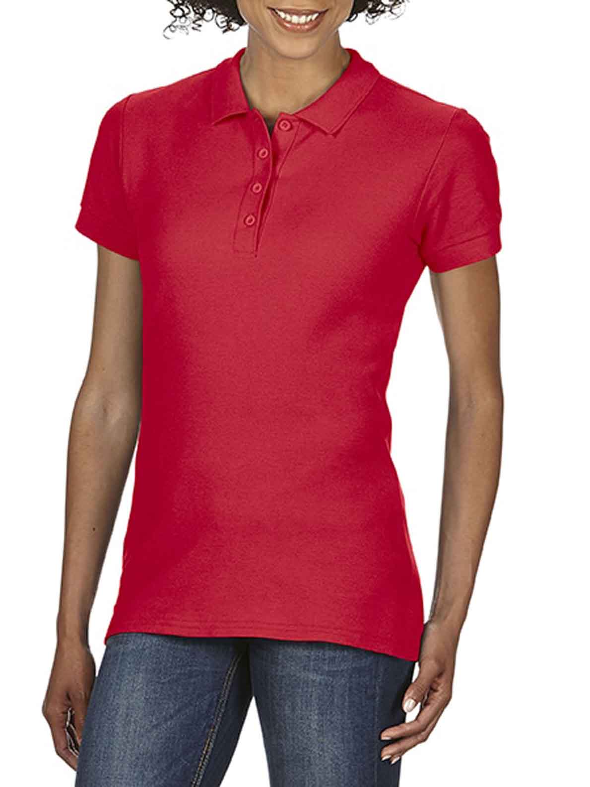 Ladies Softstyle Double Pique Polo