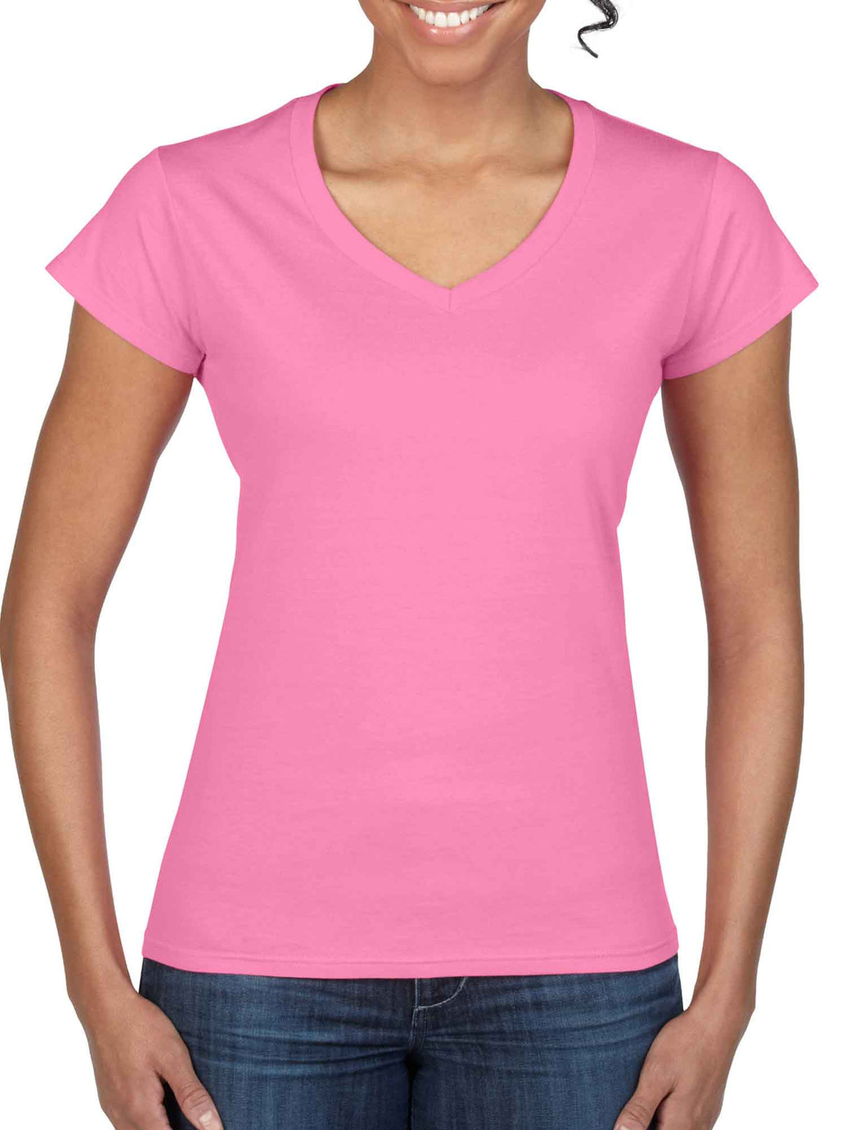 Ladies Softstyle V-neck Short Sleeve Tee