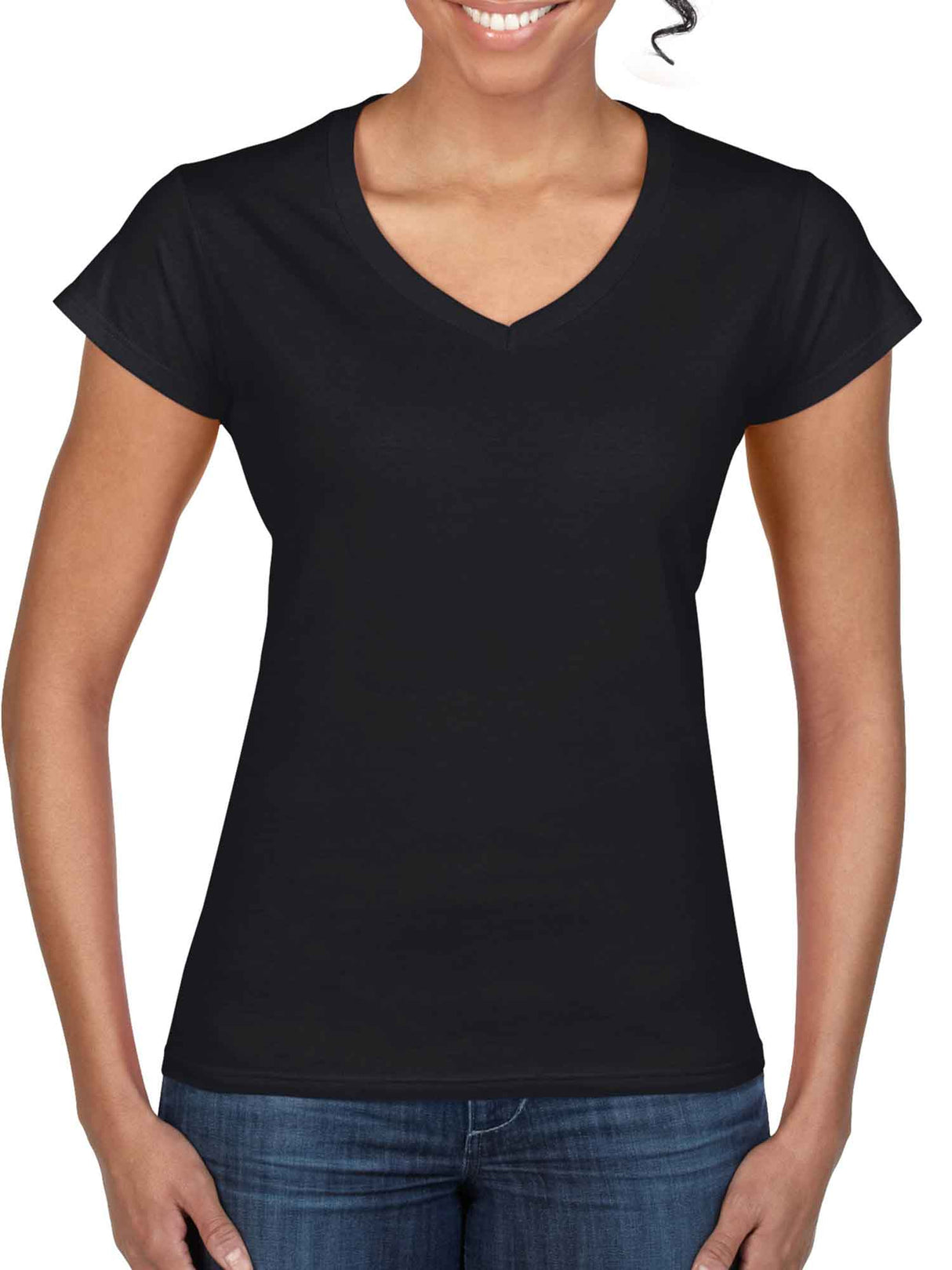 Ladies Softstyle V-neck Short Sleeve Tee