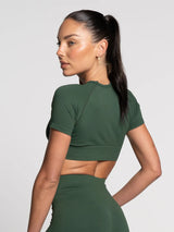 Cropped Seamless Tee