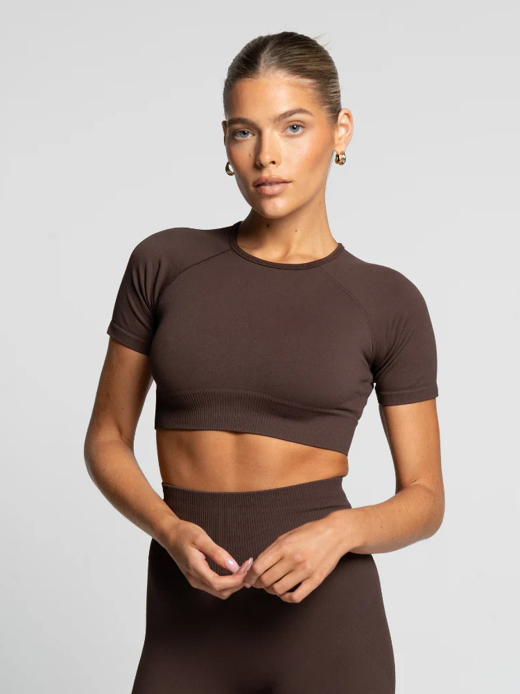 Cropped Seamless Tee