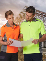 Unisex Hi-Vis CooldDry Vented Polo