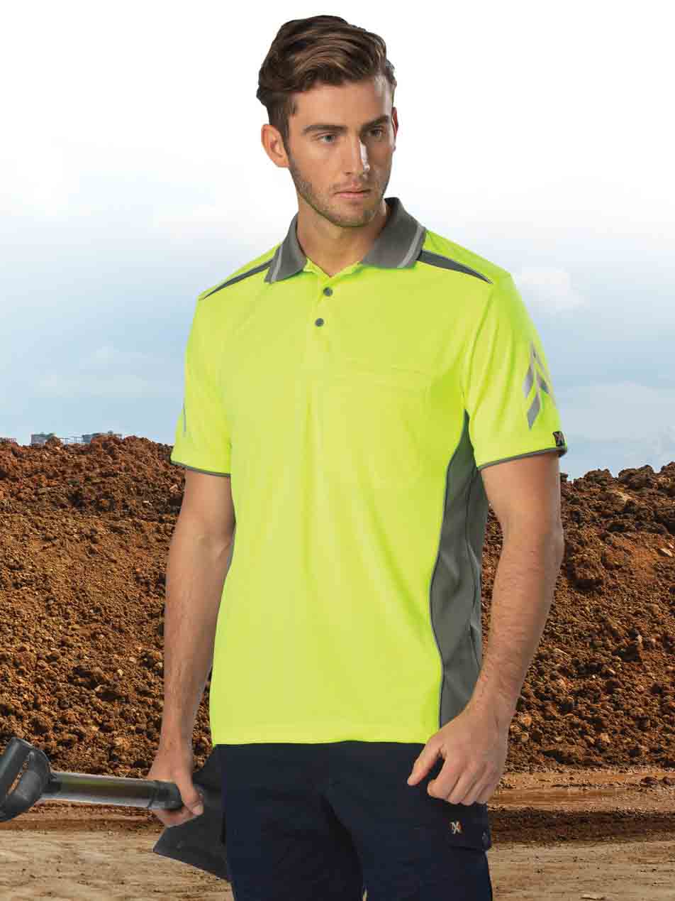 Unisex Hi-Vis CooldDry Vented Polo