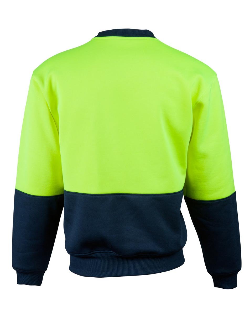 Mens Hi-Vis Two Tone Crew Neck