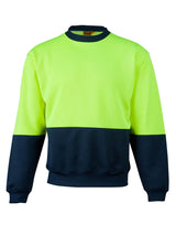 Mens Hi-Vis Two Tone Crew Neck