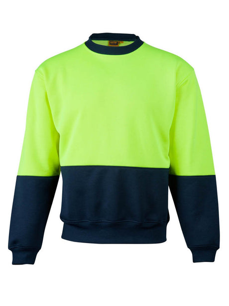 Mens Hi-Vis Two Tone Crew Neck