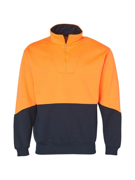 Mens Hi-Vis Long Sleeve Fleece Sweat