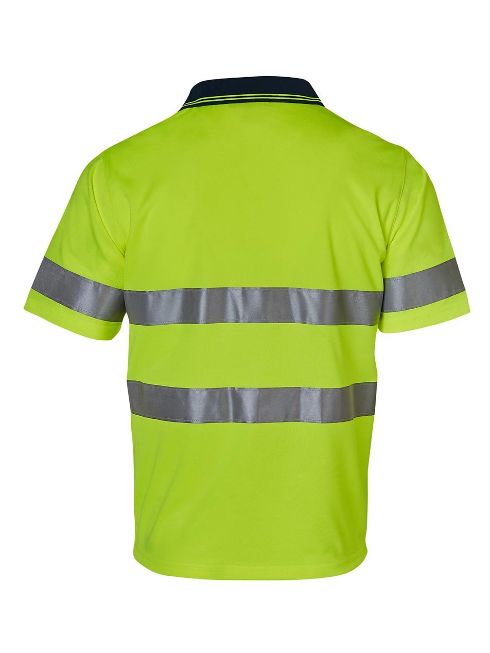 Mens Hi-Vis Short Sleeve Safety Polo