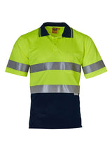 Mens Hi-Vis Short Sleeve Safety Polo