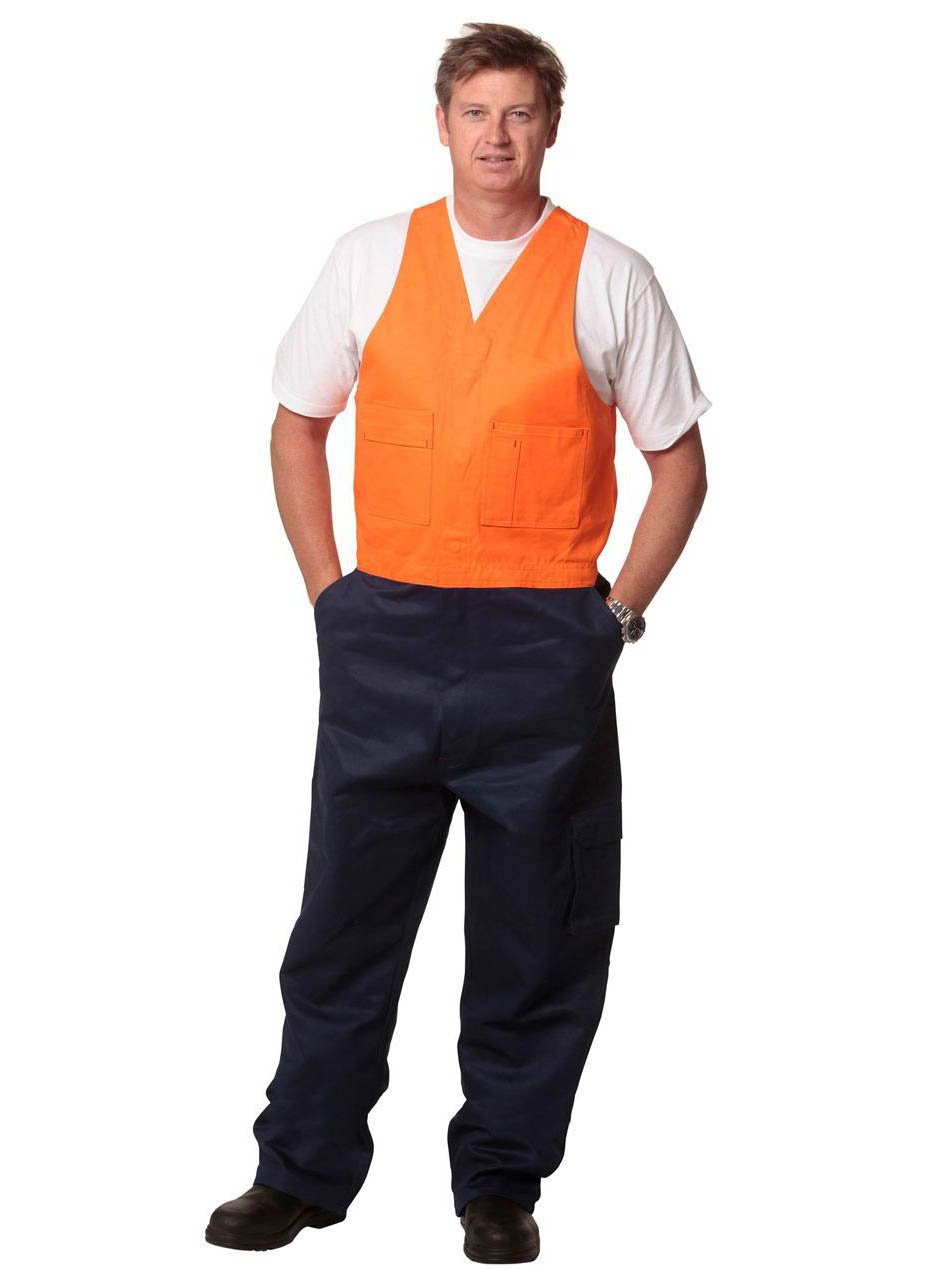 Mens Hi-Vis Action Back Overall Stout