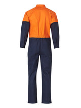 Mens Hi-Vis Two Tone Coverall Stout