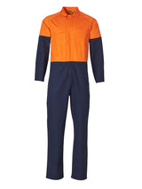 Mens Hi-Vis Two Tone Coverall Stout