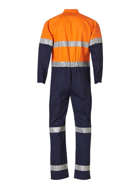 Mens Hi-Vis Two Tone Coverall with Taping