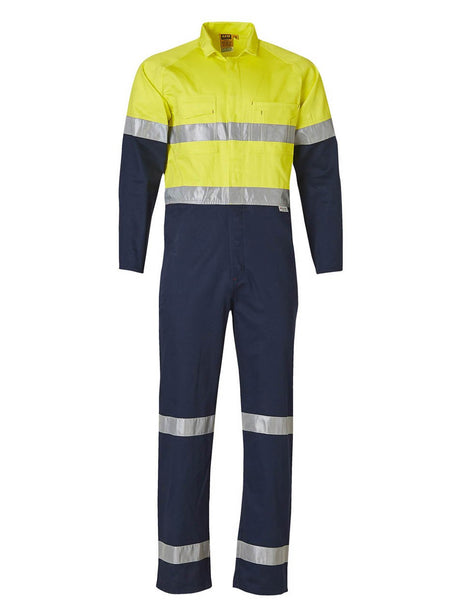 Mens Hi-Vis Two Tone Coverall with Taping