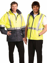 Mens Hi-Vis Reversible Vest and Jacket