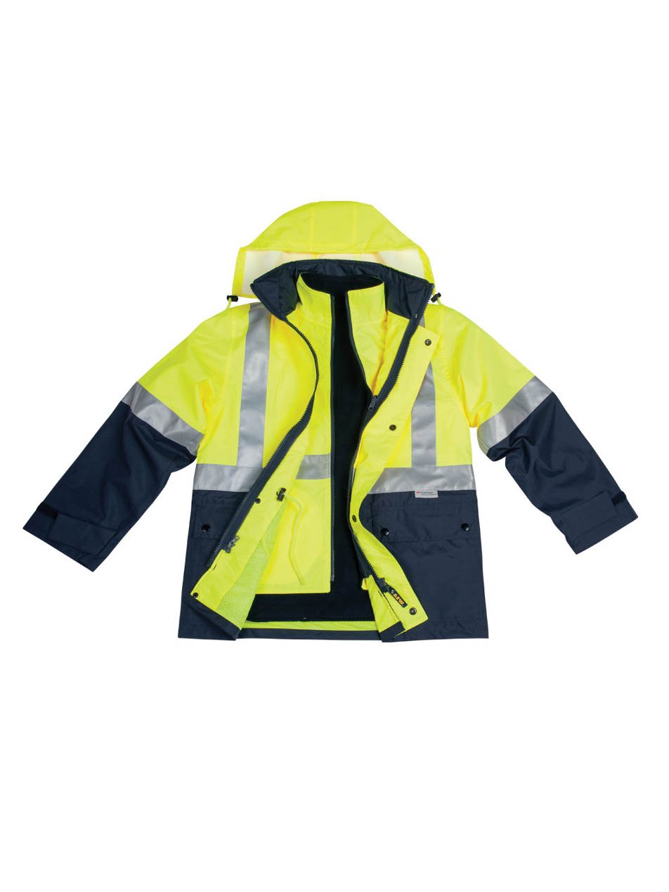 Mens Hi-Vis Reversible Vest and Jacket