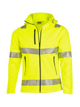 Unisex Hi-Vis Heavy Duty Softshell Jacket with Reflective Tapes