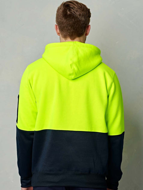 Unisex Hi-Vis Two Tone Fleecy Hoodie