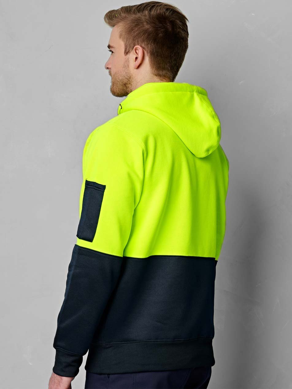 Unisex Hi-Vis Two Tone Fleecy Hoodie