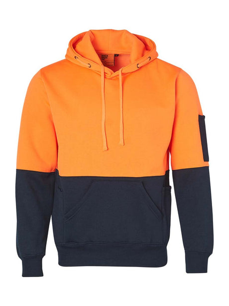 Unisex Hi-Vis Two Tone Fleecy Hoodie