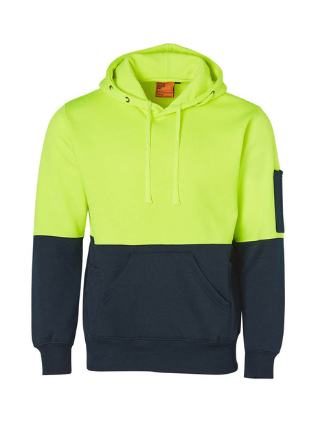 Unisex Hi-Vis Two Tone Fleecy Hoodie