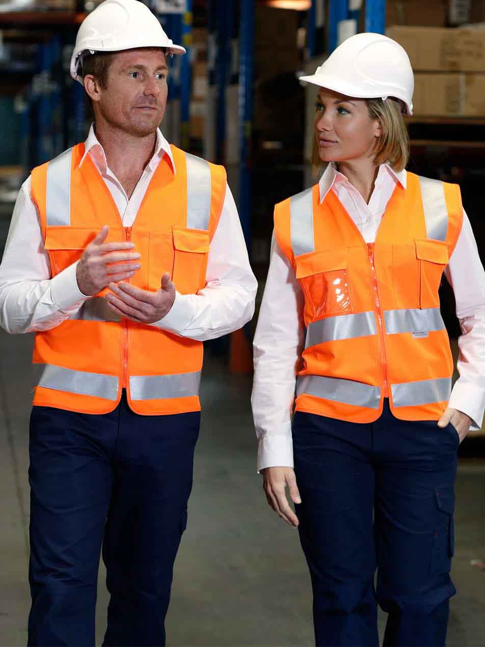 Unisex Hi-Vis Safety Vest With ID Pocket and 3M Taping