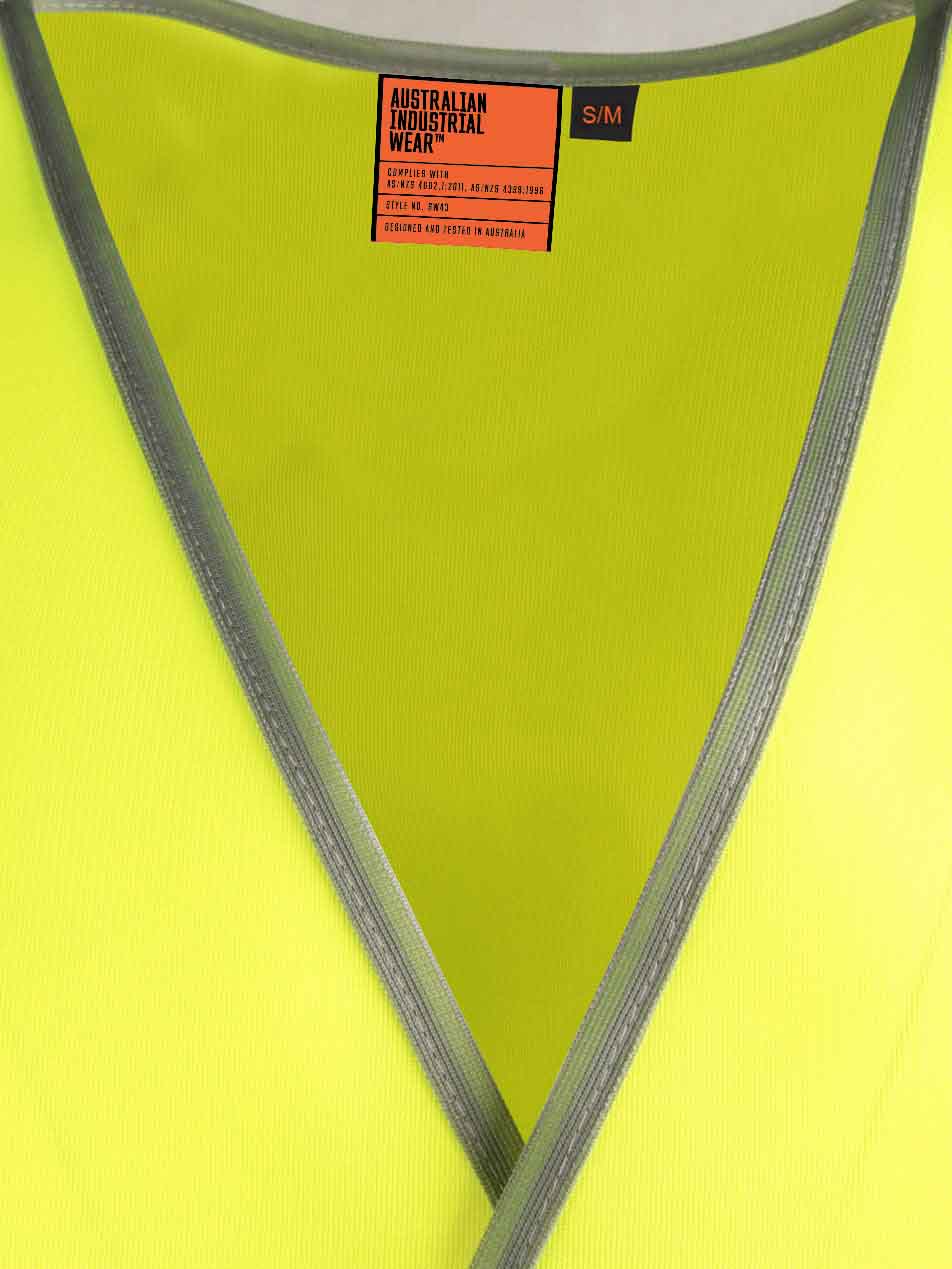 Unisex Hi-Vis Safety Vest With Shoulder Tape