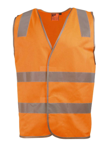 Unisex Hi-Vis Safety Vest With Shoulder Tape