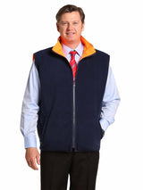 Mens Hi-Vis Reversible Mandarine Collar Safety Vest