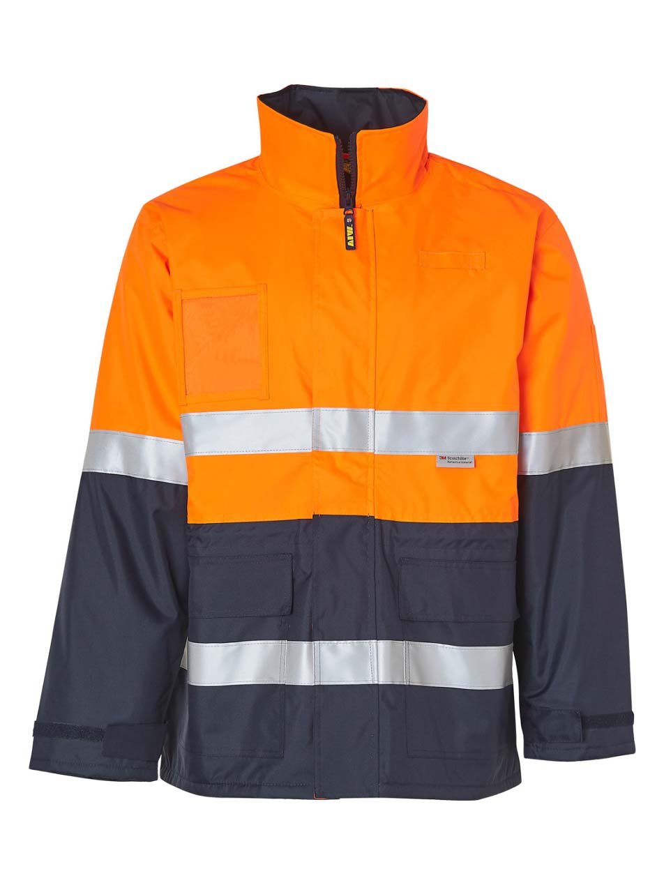 Mens Hi-Vis Long Line Polar Jacket