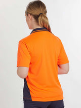 Unisex Hi-Vis Bamboo Charcoal Short Sleeve Polo