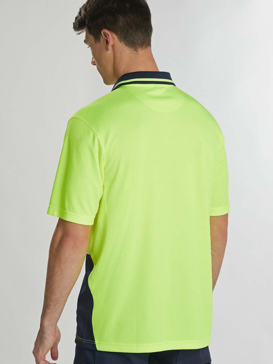 Unisex Hi-Vis Bamboo Charcoal Short Sleeve Polo