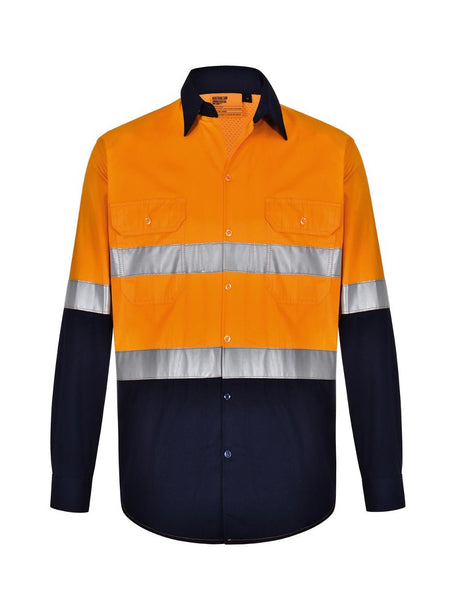 Unisex Hi-Vis Cool Breeze Long Sleeve Shirt with Taping