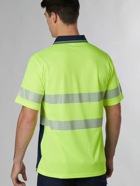 Unisex Hi-Vis CoolDry Segmented Short Sleeve Polo