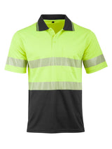 Unisex Hi-Vis CoolDry Segmented Short Sleeve Polo