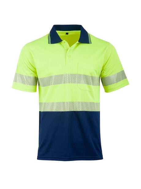 Unisex Hi-Vis CoolDry Segmented Short Sleeve Polo