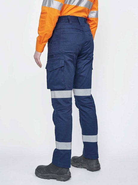 Unisex Ripstop Cotton Stretch Work Pants With Segmented Tape