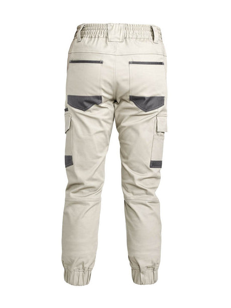 Unisex Cotton Stretch Drill Cuffed Work Pants
